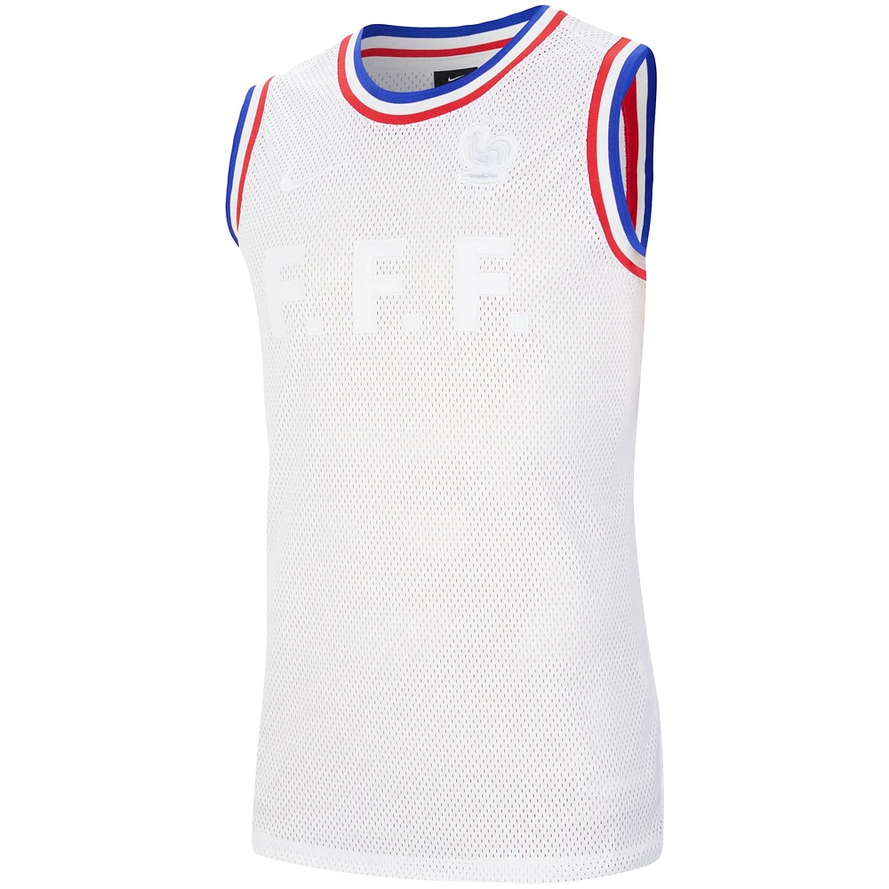 Men's Nike White France National Team Basketball Jersey