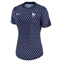 Women's Nike Navy France National Team 2022/23 Pre-Match Home Performance Top