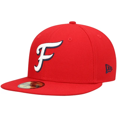NWE FREDNATS RED HOME MIB AUTHENTIC COLLECTION 59FIFTY HATMENHIC
