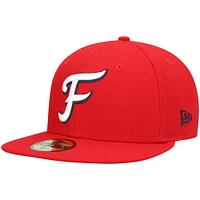 NWE FREDNATS RED HOME MIB AUTHENTIC COLLECTION 59FIFTY HATMENHIC