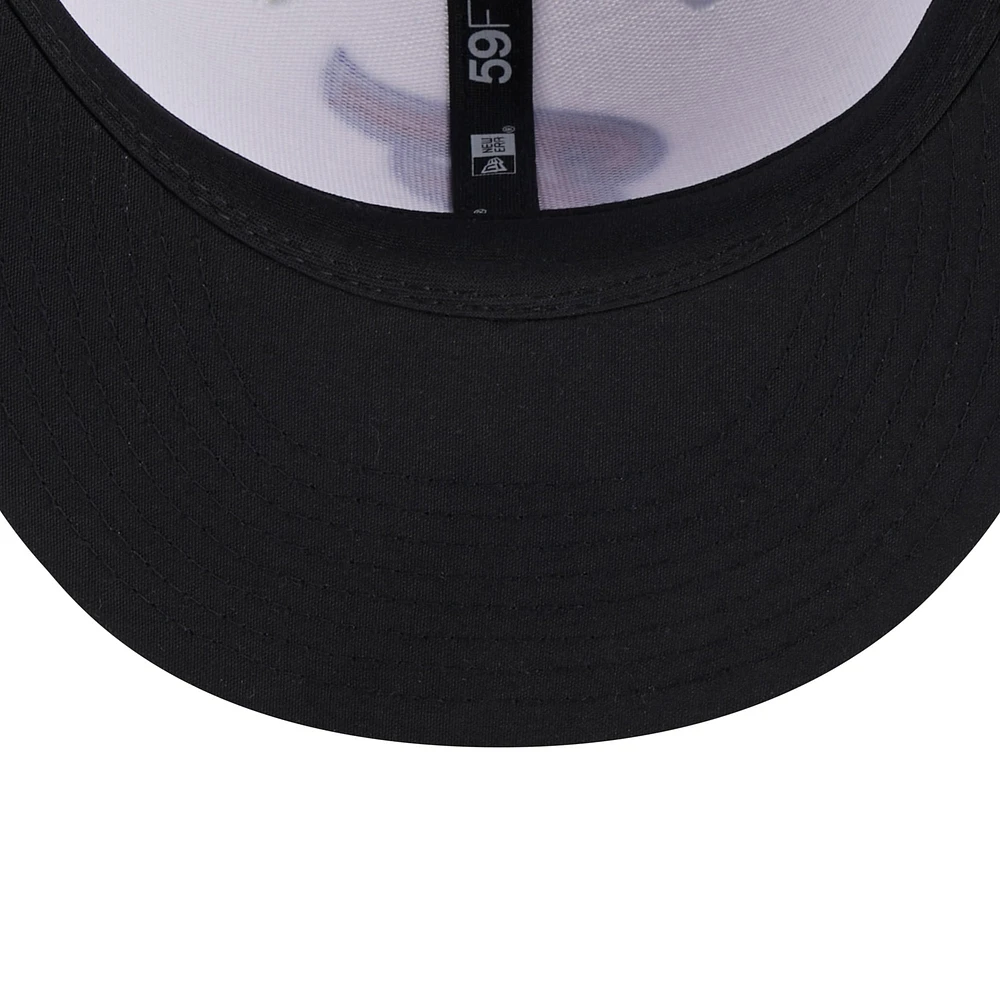 Men's New Era White Fredericksburg Nationals Authentic Collection Alternate Logo 59FIFTY Fitted Hat