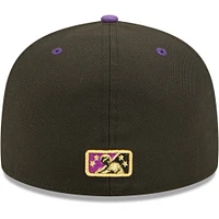 Men's New Era Black/Purple Lowriders De Fresno Copa La Diversion 59FIFTY Fitted Hat