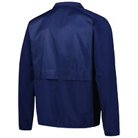 Men's adidas Navy Fresno State Bulldogs Sideline AEROREADY Raglan Quarter-Zip Jacket