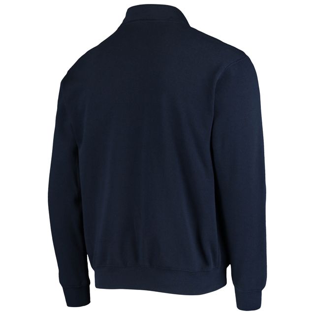 Colosseum Navy Fresno State Bulldogs Tortugas Logo Veste à quart de zip pour homme