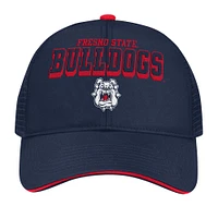 Men's Colosseum Navy Fresno State Bulldogs Wyatt Adjustable Hat