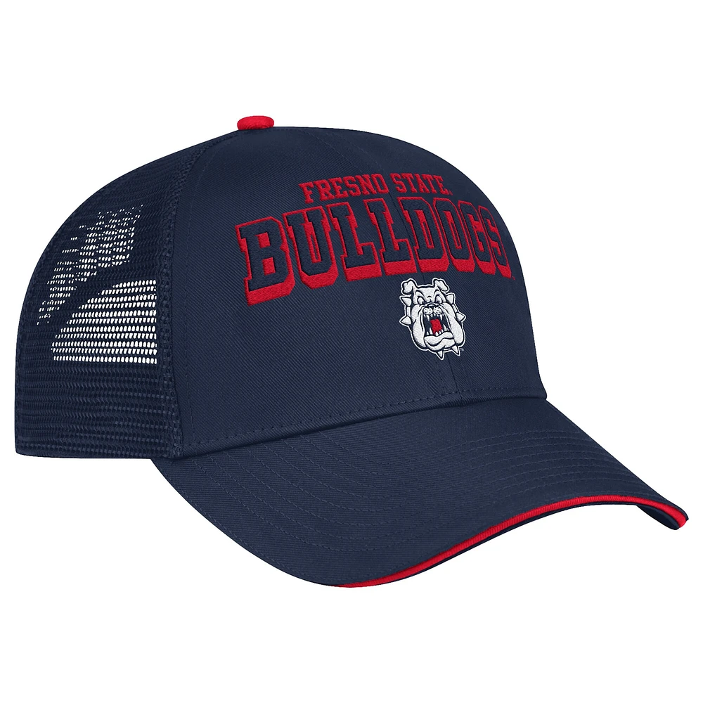 Men's Colosseum Navy Fresno State Bulldogs Wyatt Adjustable Hat