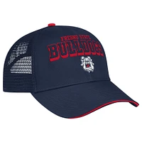 Men's Colosseum Navy Fresno State Bulldogs Wyatt Adjustable Hat