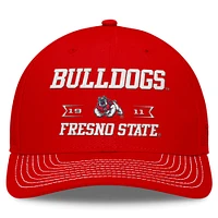 Men's Top of the World Red Fresno State Bulldogs Carson Trucker Adjustable Hat