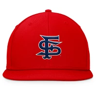 Men's Top of the World Red Fresno State Bulldogs Fundamental Snapback Hat