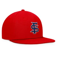 Men's Top of the World Red Fresno State Bulldogs Fundamental Snapback Hat