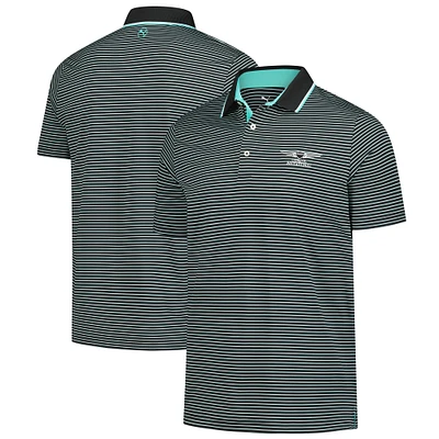 Polo Puma Genesis Invitational Elevated Stripe Mattr noir pour homme