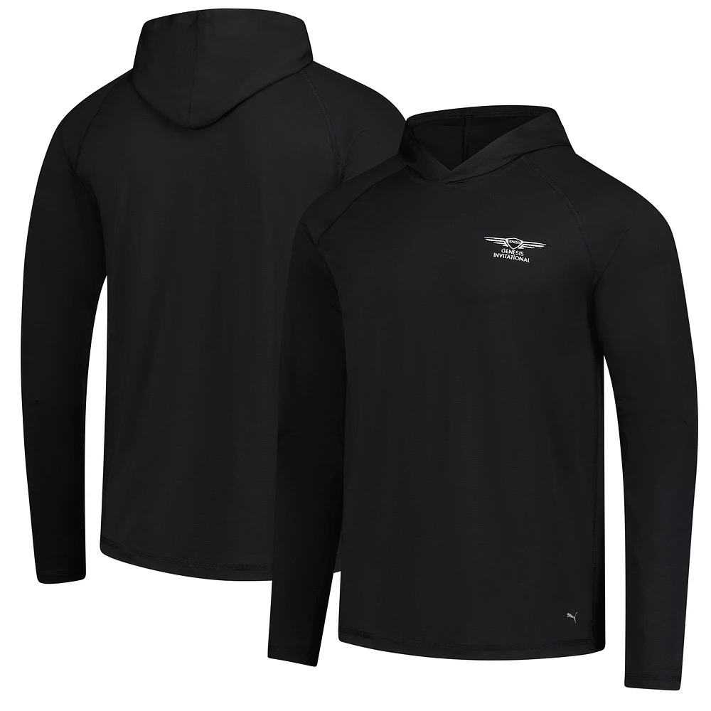 Men's Puma  Black Genesis Invitational You-V Raglan Pullover Hoodie