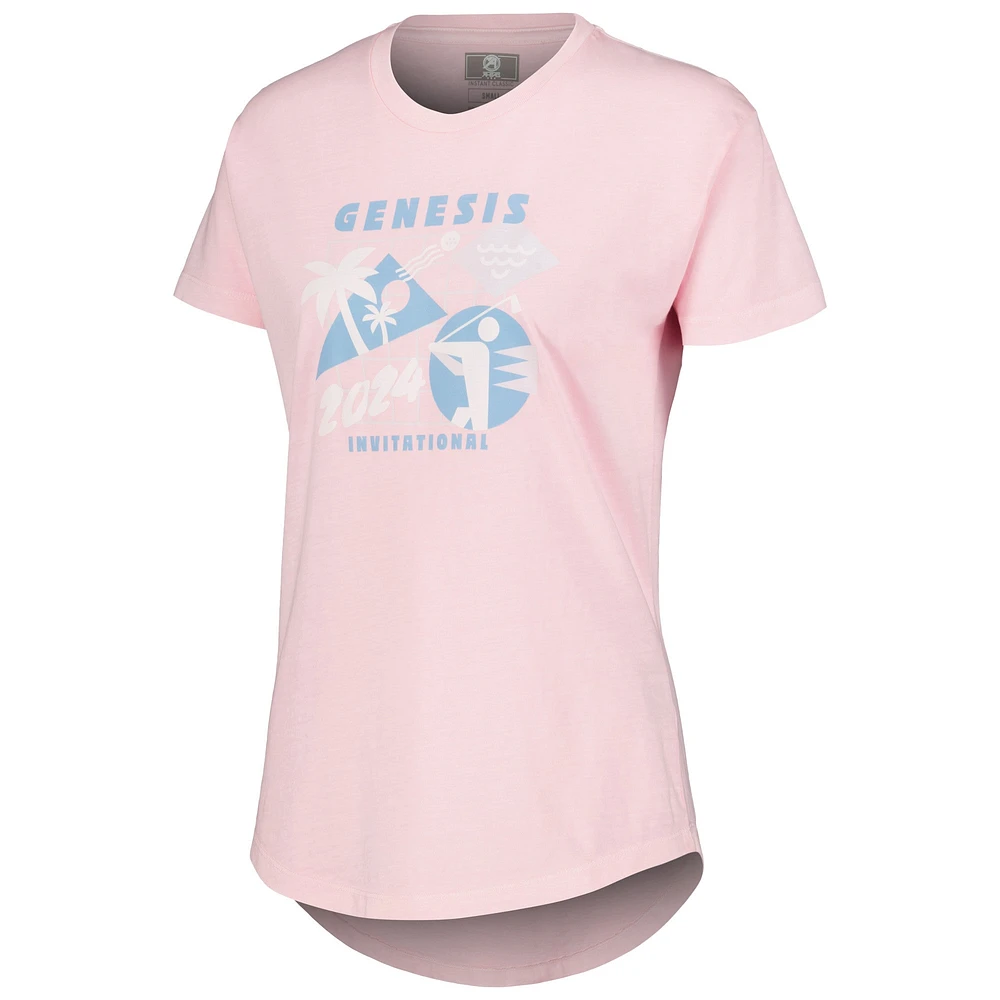 Women's Ahead Pink Genesis Invitational Aurora T-Shirt