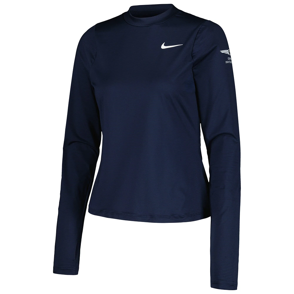 Women's Nike Navy Genesis Invitational Victory UV Long Sleeve Performance T-Shirt