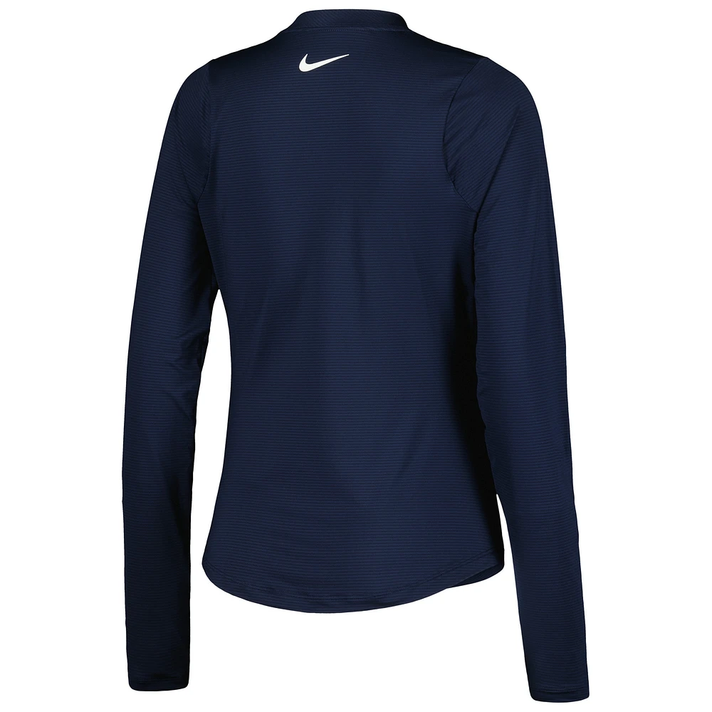 Women's Nike Navy Genesis Invitational Victory UV Long Sleeve Performance T-Shirt