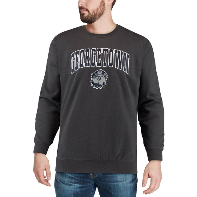 Colosseum Charcoal Georgetown Hoyas Arch & Logo Crew Neck Sweat-shirt pour homme