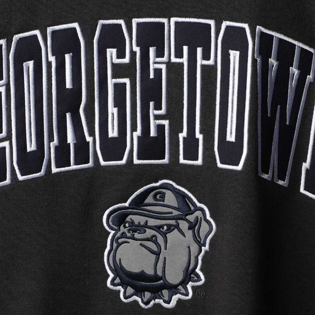 Colosseum Charcoal Georgetown Hoyas Arch & Logo Crew Neck Sweat-shirt pour homme