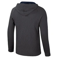 Men's Colosseum  Charcoal Georgetown Hoyas Dujour Ralgan Long Sleeve Henley Hoodie T-Shirt