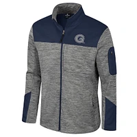 Men's Colosseum  Gray/Navy Georgetown Hoyas Guard Full-Zip Jacket