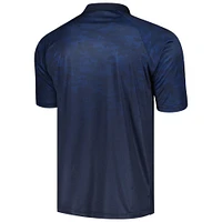 Men's Colosseum Navy Georgetown Hoyas Honeycomb Raglan Polo