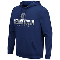 Men's Colosseum Navy Georgetown Hoyas Lantern Pullover Hoodie