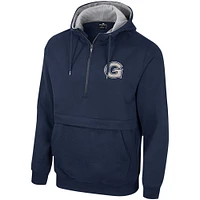 Men's Colosseum Navy Georgetown Hoyas Team Half-Zip Pullover Hoodie