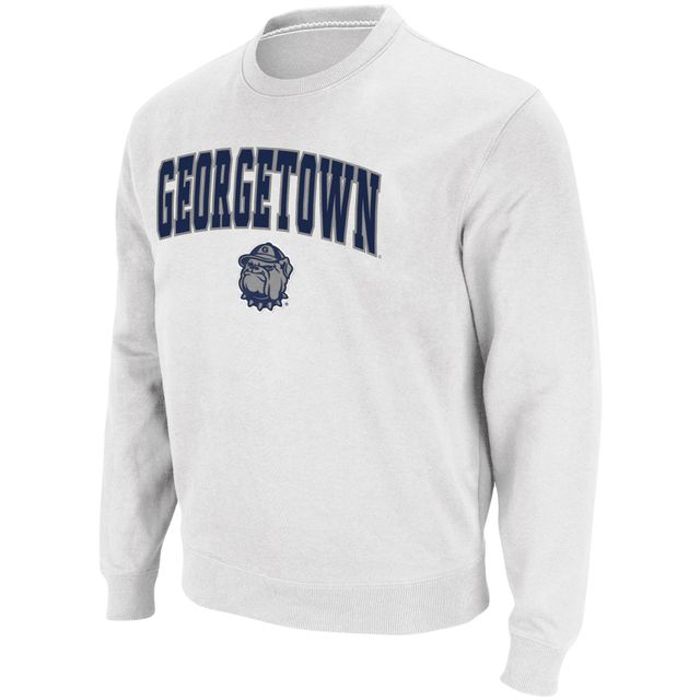 Sweat Colosseum Georgetown Hoyas Arch & Logo Tackle Twill blanc pour homme