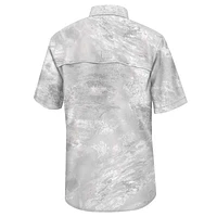 Colosseum White Georgetown Hoyas Realtree Aspect Charter Chemise de pêche à boutons complets pour homme