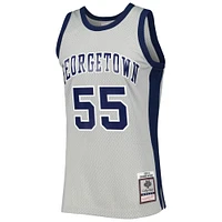 Men's Mitchell & Ness Dikembe Mutombo Gray Georgetown Hoyas 1990/91 Swingman Jersey
