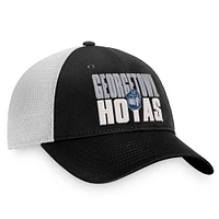 Men's Top of the World Black/White Georgetown Hoyas Stockpile Trucker Snapback Hat