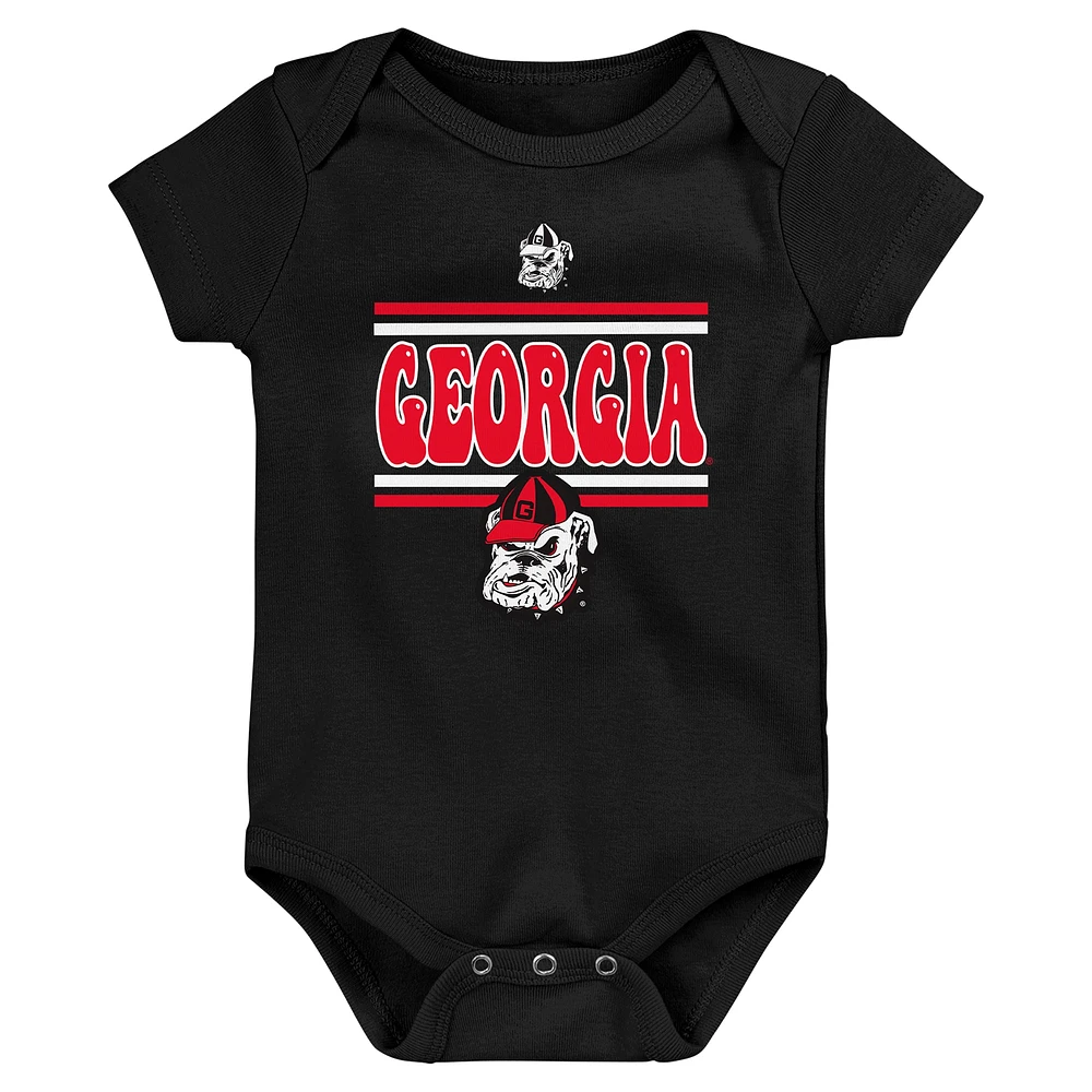 Infant Georgia Bulldogs Sunday Comics 3-Pack Bodysuit Set