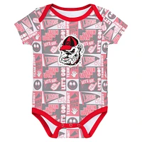 Infant Georgia Bulldogs Sunday Comics 3-Pack Bodysuit Set