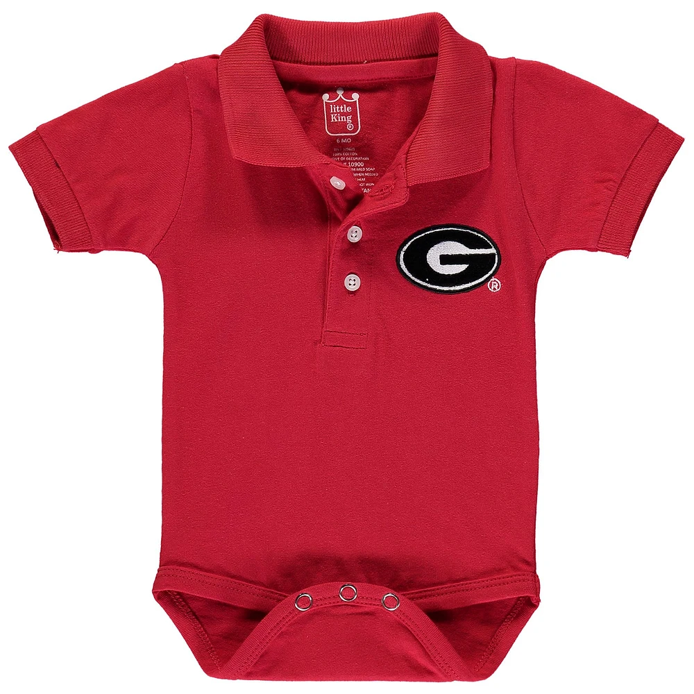 Body polo Georgia Bulldogs rouge pour bébé