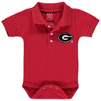 Body polo Georgia Bulldogs rouge pour bébé