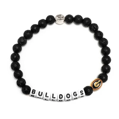 Little Words Project Bracelet en pierre de lave des Bulldogs Géorgie
