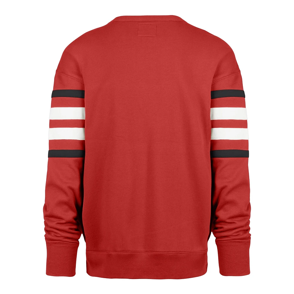 Men's '47 Red Georgia Bulldogs Coaches Collection Pullover Sweatshirt