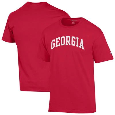 T-shirt à arche basique pour homme Champion Red Georgia Bulldogs