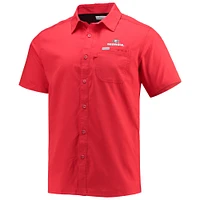 Men's Columbia PFG Red Georgia Bulldogs Slack Tide Camp Button-Up Shirt
