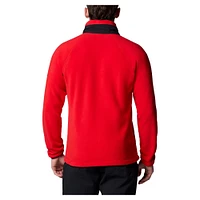 Veste polaire à glissière complète Columbia Red Georgia Bulldogs Flanker IV pour homme