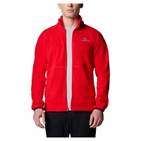 Veste polaire à glissière complète Columbia Red Georgia Bulldogs Flanker IV pour homme