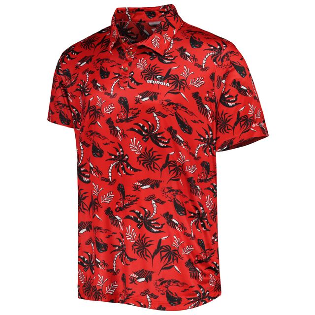 Polo pour homme Columbia Red Georgia Bulldogs Super Terminal Tackle Omni-Shade