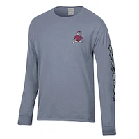T-shirt de football à manches longues pour homme ComfortWash Grey Georgia Bulldogs Vault