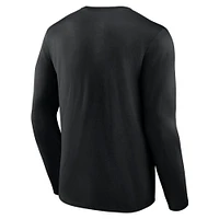 Men's Fanatics  Black Georgia Bulldogs Big & Tall Vision Long Sleeve T-Shirt