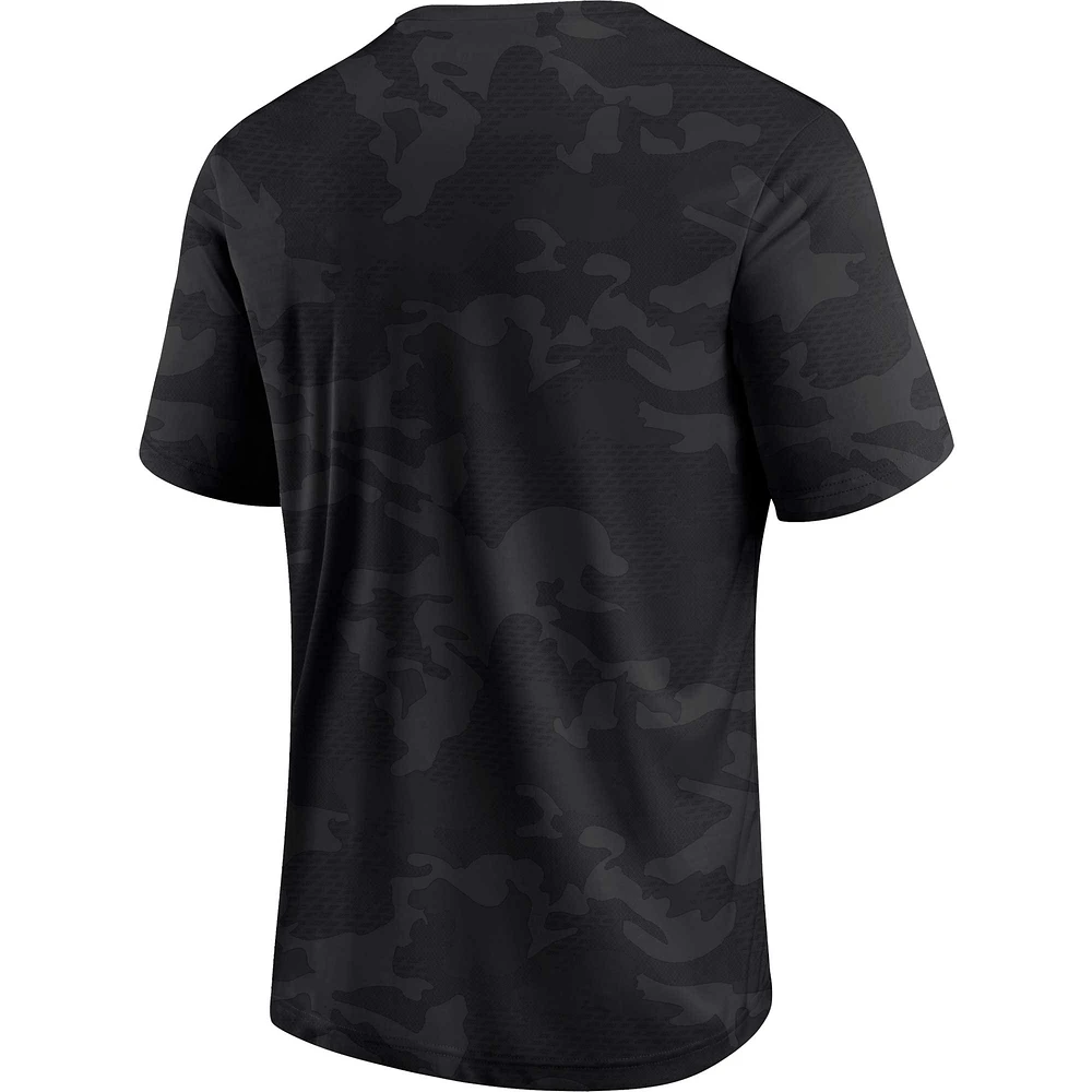 Men's Fanatics  Black Georgia Bulldogs Camo Logo T-Shirt