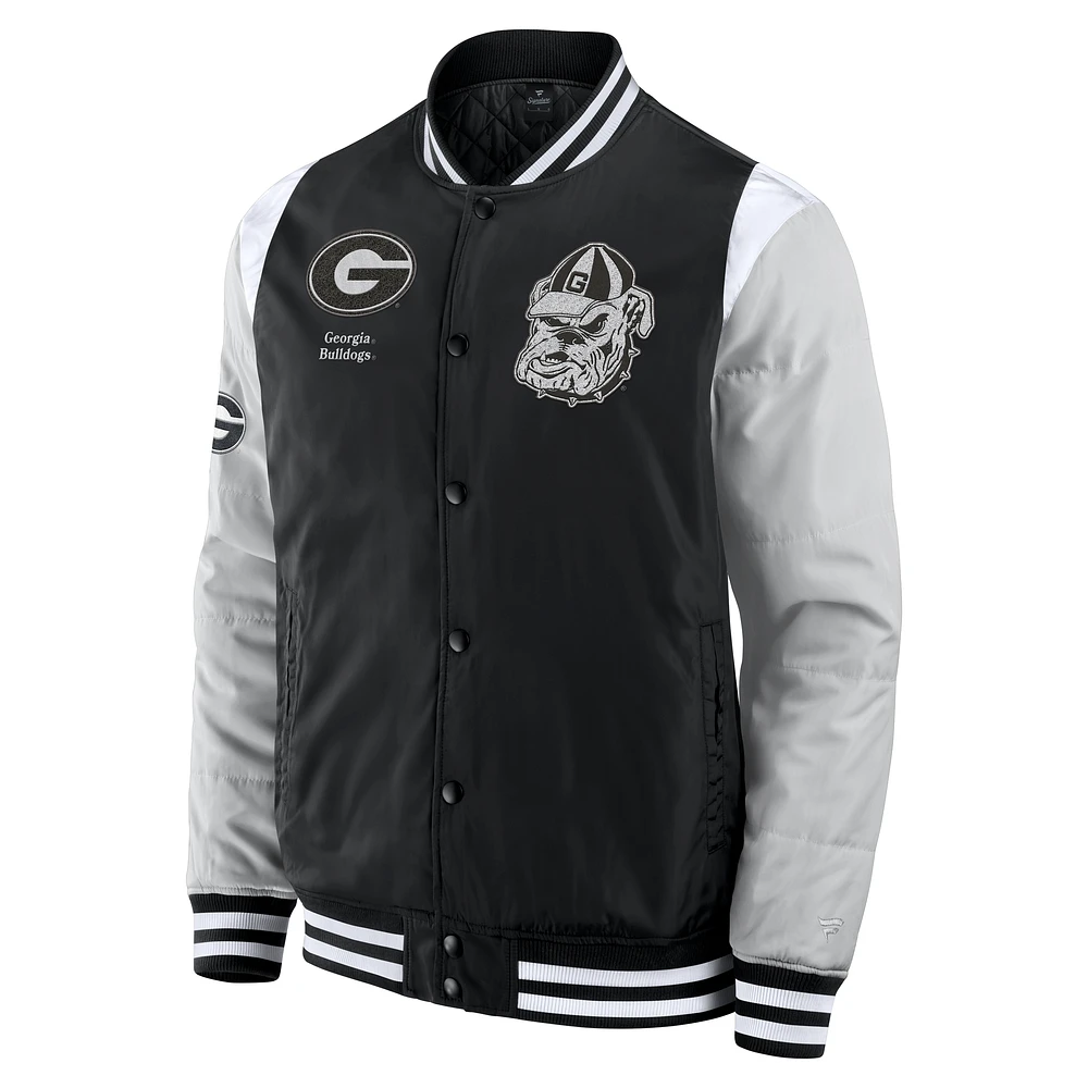 Men's Fanatics  Black Georgia Bulldogs Elements Elite Full-Snap Jacket