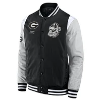 Men's Fanatics  Black Georgia Bulldogs Elements Elite Full-Snap Jacket