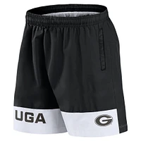 Men's Fanatics Black Georgia Bulldogs Elements Intensity Woven Shorts