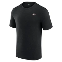 T-shirt noir en modal pour hommes, Fanatics, Georgia Bulldogs, Front Office