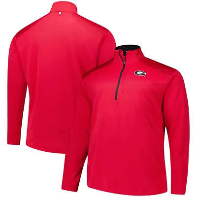 Haut à glissière quart de tour pour hommes Fanatics Red Georgia Bulldogs Big & Tall Defender