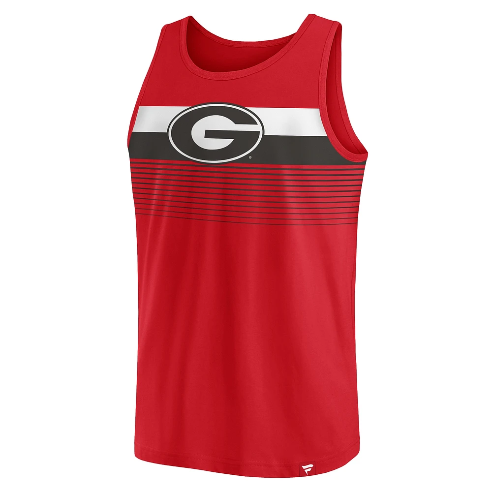 Men's Fanatics Red Georgia Bulldogs Wild Game Tank Top